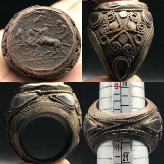 Ancient Unique Wonderful Stunning Rare Bronze Ring