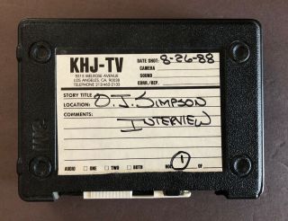 Oj Simpson O.  J.  Simpson Interview Unreleased Rare Khj Radio U Matic Tape 1988