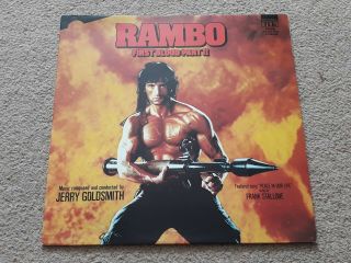 Rambo First Blood Part Ii Soundtrack Vinyl Lp - Rare - Jerry Goldsmith - Ter