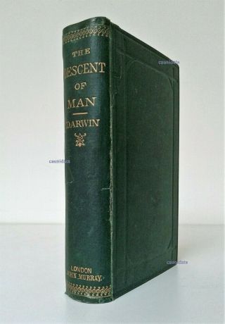 Rare Charles Darwin Descent Of Man 2nd Edition 1881 John Murray London 14th Thou