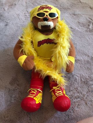 Rare Hulkamania Hulk Hogan Wrestling Figure Wwe Official Teddy Bear Figure 46cm