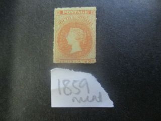 South Australia Stamps: 1859 2d Orange - Rare (c33)