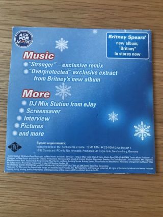 Britney Spears - Ultra Rare “Stronger / Overprotected” Pepsi Promo CD 4
