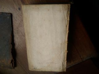 RARE ANTIQUE BOOK PLUTARCH ' S LIVES SECOND VOL.  DATED 1700 FRONT BOARD OFF A/F 2