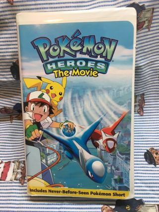 Pokemon - Heroes The Movie Vhs Tape Rare Htf