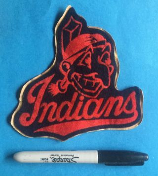 Extreemly Rare Vintage 1946 Cleveland Indians Baseball Hipster Jacket Patch 328r