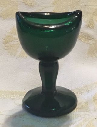 Rare Vintage John Bull,  Dark Green Eye Wash Cup.  Pat.  1917.  Classic Medical Item