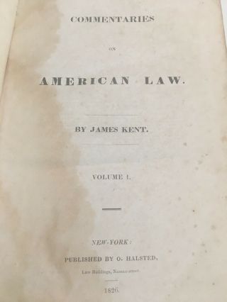 1826 1ST ED American Law Signed by Confederate Soldier,  Judge,  Louisiana RARE 2