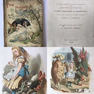 The Nursery Alice In Wonderland 1890 Lewis Carroll Tenniel Very Rare 1st State