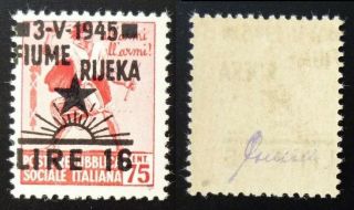 Fiumie Italy Istria Rare Stamp Signed - Yugoslavia Croatia Slovenia R N1