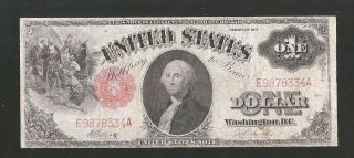 Rare 7 Digit Serial Number 1917 $1 Sawhorse U.  S.  Note