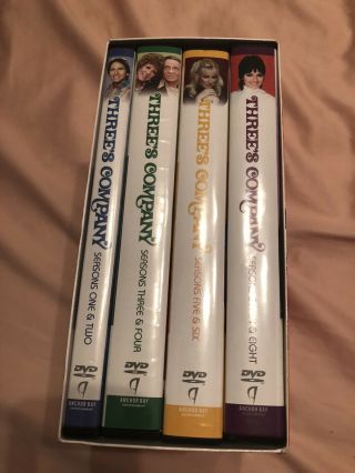 Threes Company: The Complete Series DVD Rare Good Shape Box,  Discs NM 2