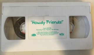 Rare 2001 Barney " Howdy Friends " Vhs Tape Only