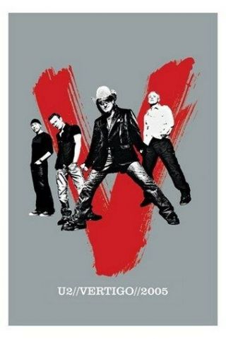 U2 Poster - Vertigo - Rare Hot 24x36
