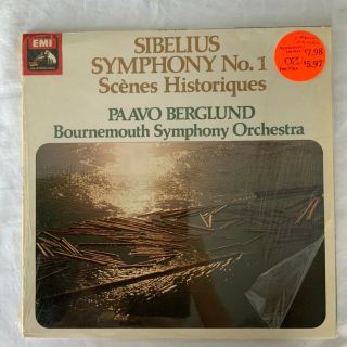 Sibelius - Symphony No.  1 - Paavo Berglund - 1976 Emi Asd - 3216 Vinyl - England - Mega Rare
