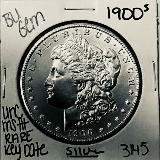 1900 S Morgan Silver Dollar Coin 3145 Bu Gem Unc/ms,  Us Mint$rare Key Date