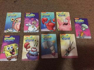 Spongebob Arcade Coin Pusher Dave And Busters Full Set W Rare Gary Card Complete