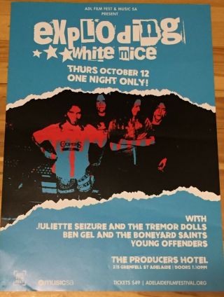 Exploding White Mice Rare Aussie/oz Tour Promo Poster