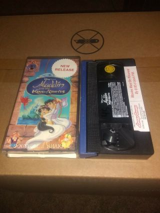 Rare Vhs Aladdin And The King Of Thieves Rare Non Clamshell Case Sleeve