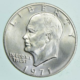 Specially Minted - S Mark - 1971 - S 40 Eisenhower Silver Dollar - Rare 491