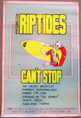 The Riptides Tour Poster For The 1991 