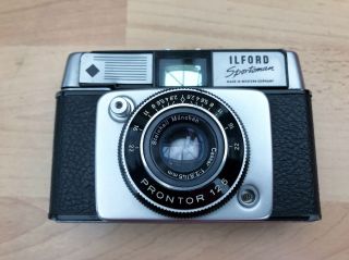 Ilford Sportsman 35mm Steinheil München Cassar Lens 1:2.  8 /45mm Rare Prontor 125