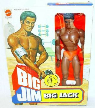 Mattel Usa Big Jim 10 " Big Jack " Work - Out " Figure Mib`76 Awesome C - 7,  Top Rare