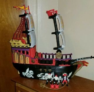 Fisher Price Imaginext Pirate Ship Raider Skeleton Playset Rare