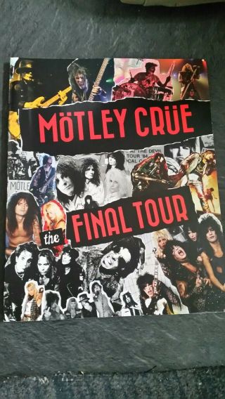 Motley Crue - The Final Tour - Live Concert Programme / Program - Rare