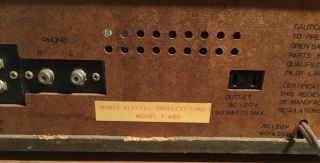 VERY RARE MORSE ELECTROPHONIC AM FM RECEIVER 8 TRACK PLAYER - MODEL T - 480 8