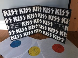 Kiss The Originals Three Lp First Pressing Rare Canada Gate Fold Version