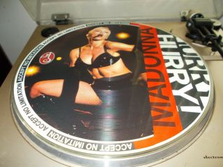 Madonna - Hurry Hurry,  The Girlie Show Live,  Rare Italy Made Picture Disc 1994