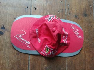 Ferrari Schumacher Barrichello Double End Hat Cap Rare Collectable S/m
