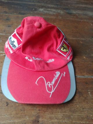 Ferrari Schumacher Barrichello Double End Hat Cap Rare Collectable S/M 2