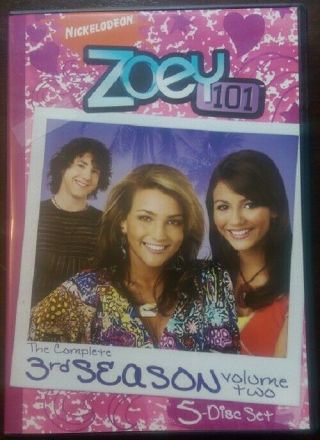 Zoey 101 Third Season 3 Three Volume 2 Dvd Nickelodeon Rare 2 - Disc Set Oop