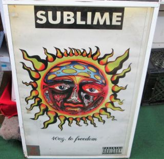 Sublime Rare Never Opened Poster 2011 Vintage Bradley Nowell 40 Oz Freedom