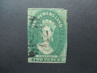 Tasmania Stamps: Chalon Varieties - Rare (f425)
