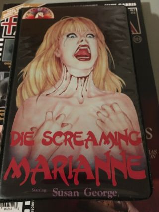 Die Screaming Marianne,  Unicorn Video,  Rare Horror Vhs,  Big Box,  Susan George