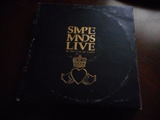 Simple Minds Live In The City Of Light Vinyl 2lps Import Booklet Rare Bonus 45