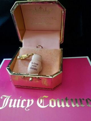 JUICY COUTURE Pink Boxing Glove Charm RARE and HTF Defend Your Couture 2