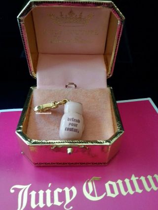 JUICY COUTURE Pink Boxing Glove Charm RARE and HTF Defend Your Couture 3