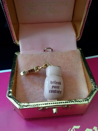 JUICY COUTURE Pink Boxing Glove Charm RARE and HTF Defend Your Couture 4