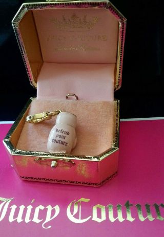JUICY COUTURE Pink Boxing Glove Charm RARE and HTF Defend Your Couture 5