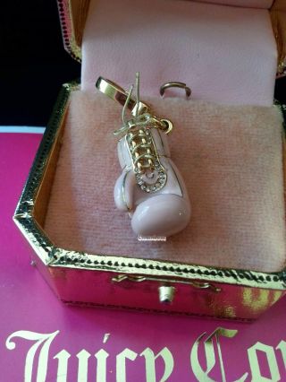 JUICY COUTURE Pink Boxing Glove Charm RARE and HTF Defend Your Couture 7