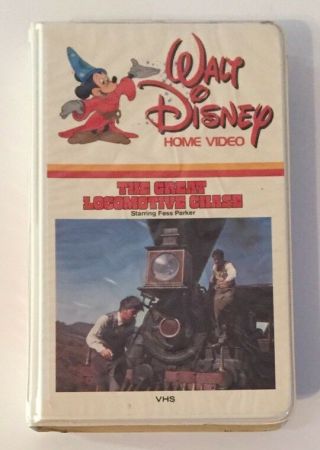 The Great Locomotive Chase Rare & Oop Walt Disney Home Video Clamshell Vhs