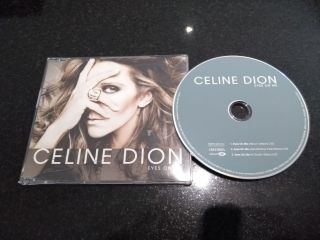 Celine Dion " Eyes On Me " Rare 3 - Track Enhanced Cd Single W/ Promo Stickers