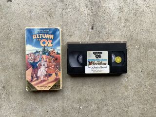 Return To OZ VHS 1985 VTG 80s RARE Walt Disney Home Video Movie Fantasy Film 5