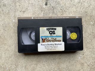 Return To OZ VHS 1985 VTG 80s RARE Walt Disney Home Video Movie Fantasy Film 6