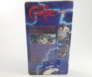 The Curse VHS,  Horror Media Home Entertainment Sci Fi,  Rare, 2