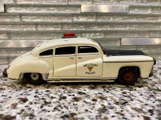RARE VINTAGE TIPPCO TIPP&CO TIN TOY CAR MILITARY POLICE 1945 FRICTION GERMANY 2